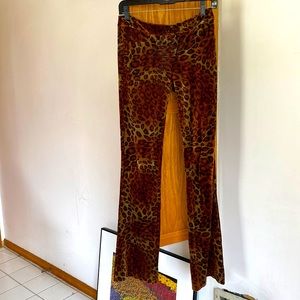 Betsey Johnson Faux Leopard pants